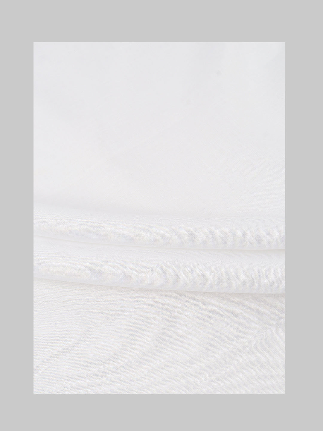 Men Premium Linen Lyocell White Plain Shirt Fabric