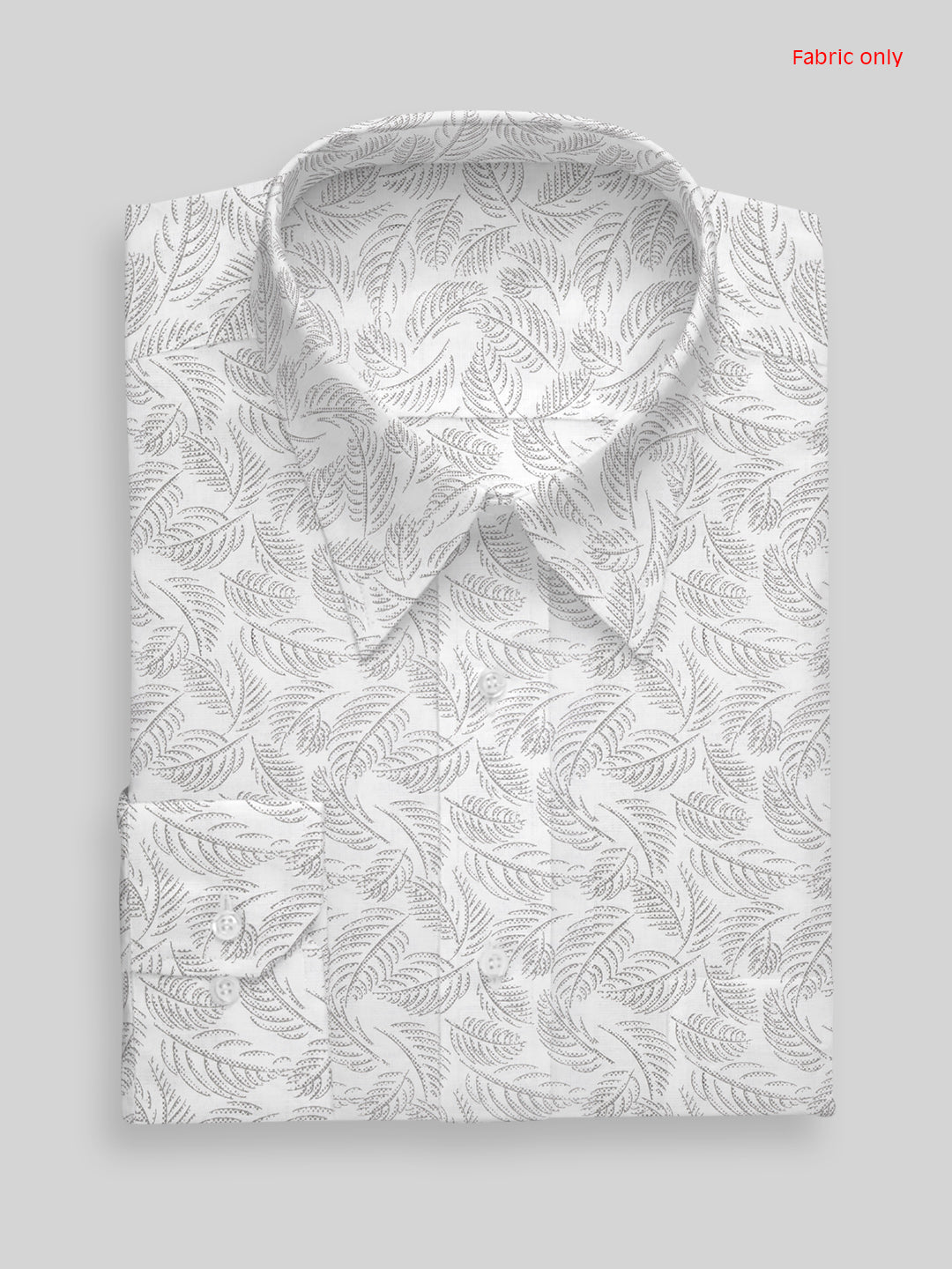 Men Cotton Blend Printed Shirt Fabric White Team India Print