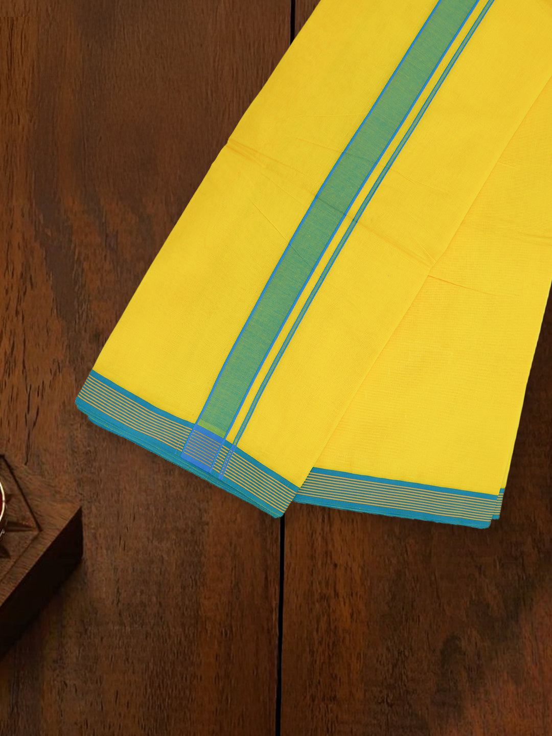 Men Panchakacham with Angavasthram Yellow (9+5) Thomala