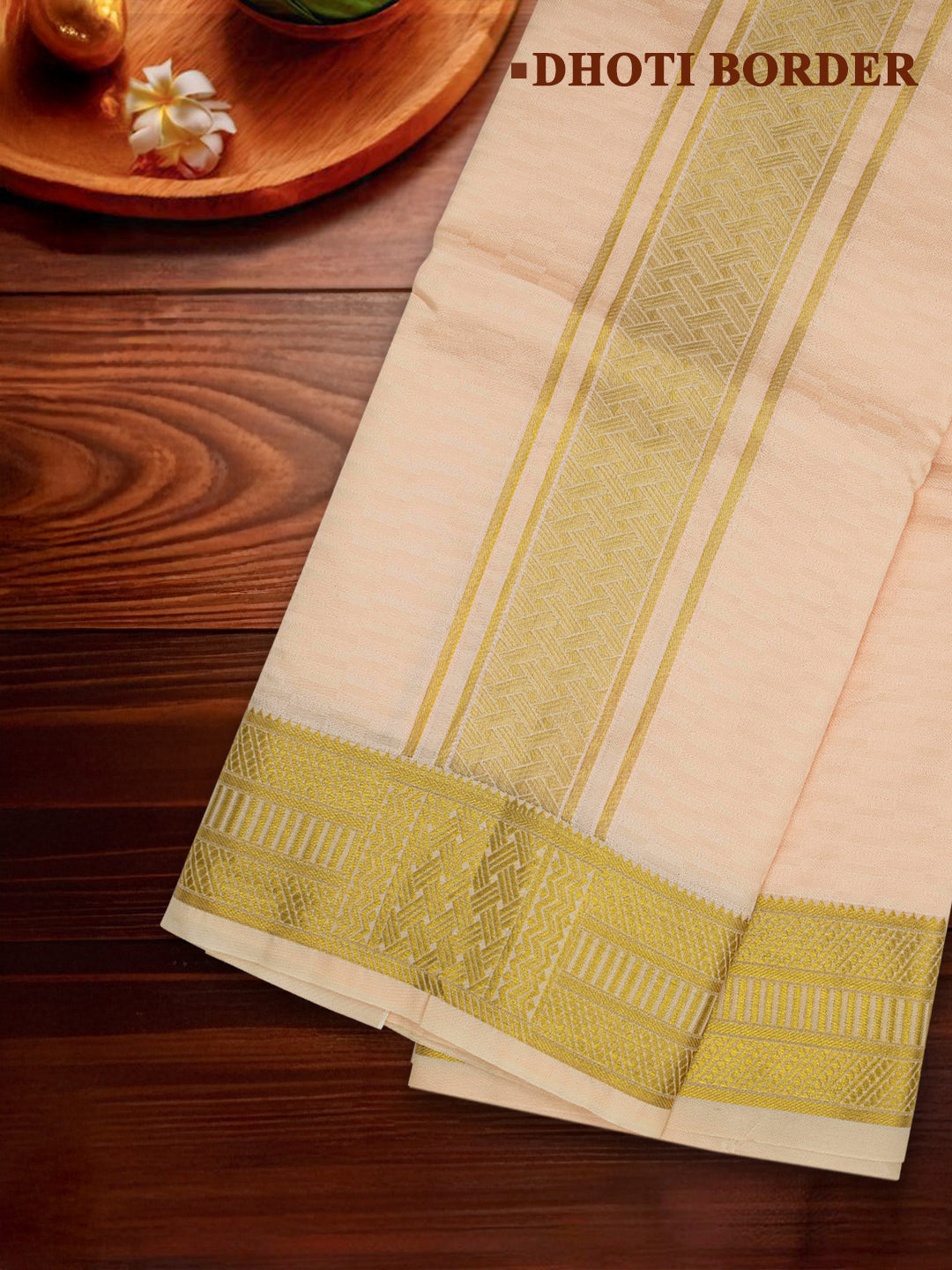 Men Art Silk Dhoti & Shirting Set Coral Subakalyan (2 in 1) SK01