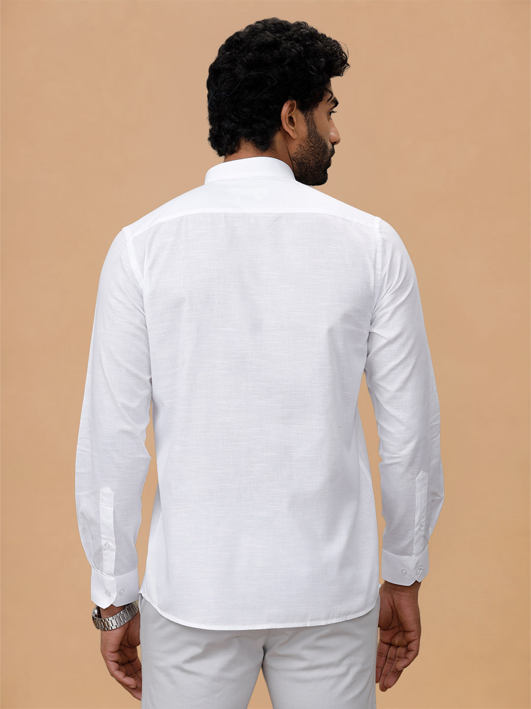Cotton Linen Chinese Collar White Shirt – Craze