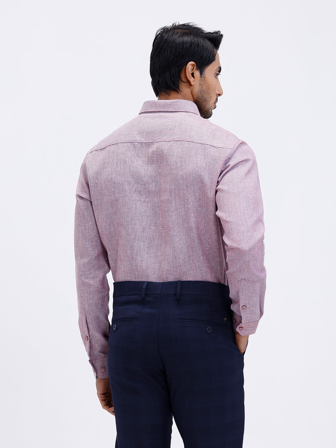 Men Cotton Rich Shirt Purple Green Trendy 12 YL6