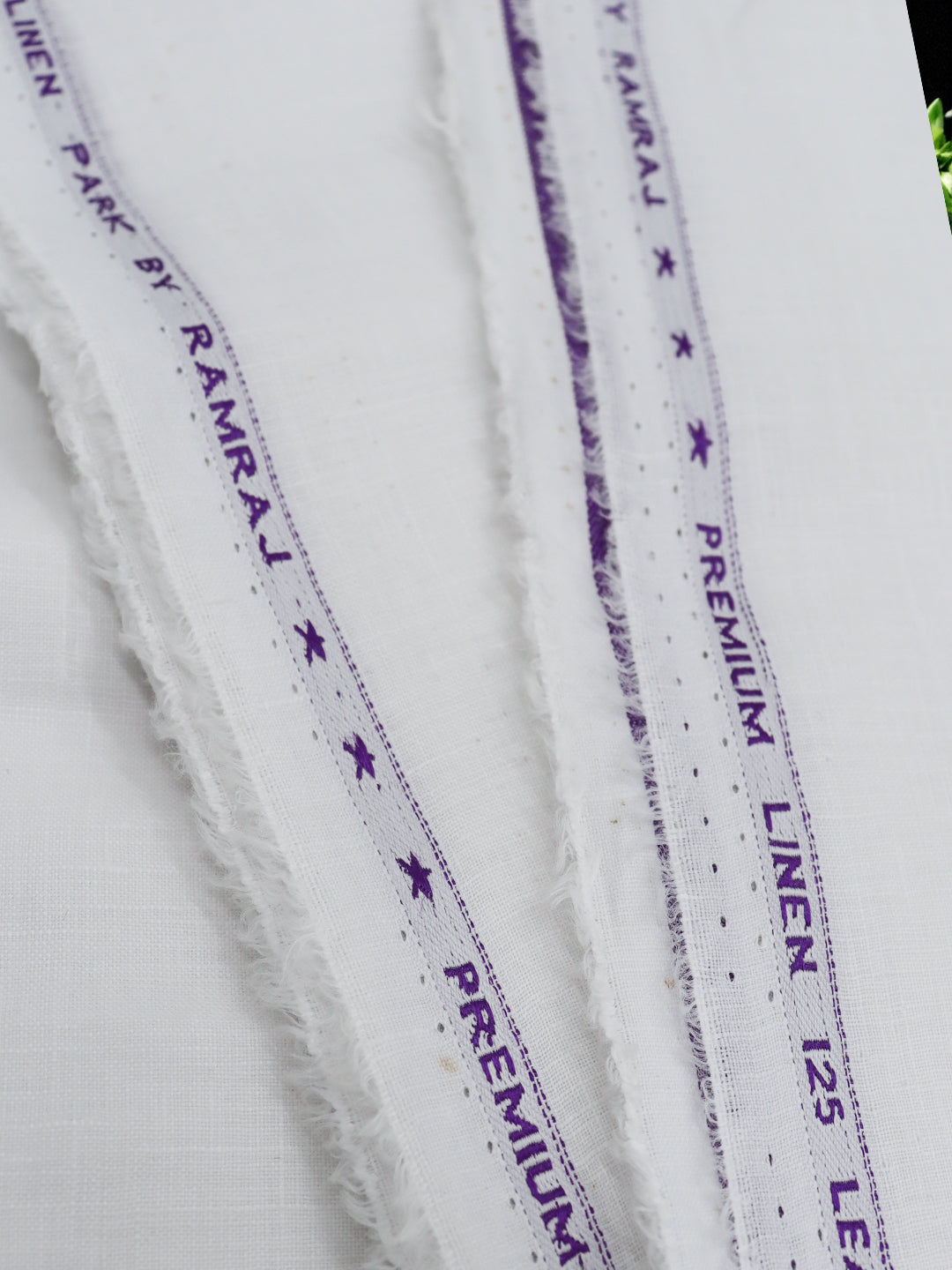 Men Premium Pure Linen White Shirt Fabric Linen Park Euro