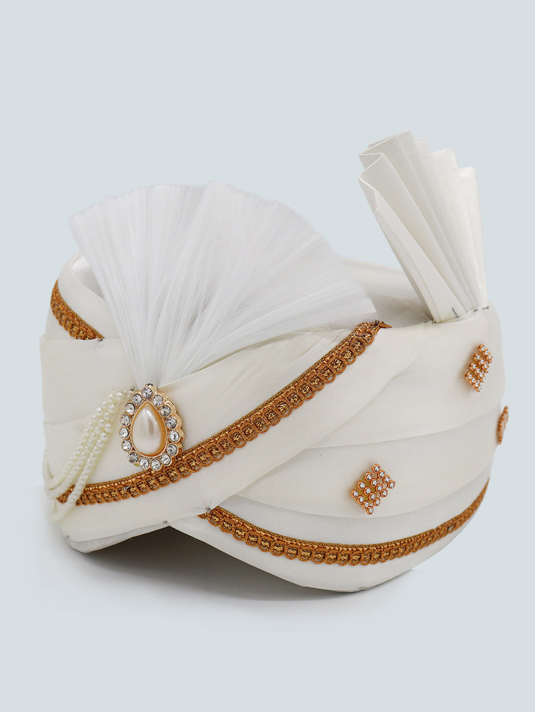 Traditional Silky Style Wedding Turban - 116