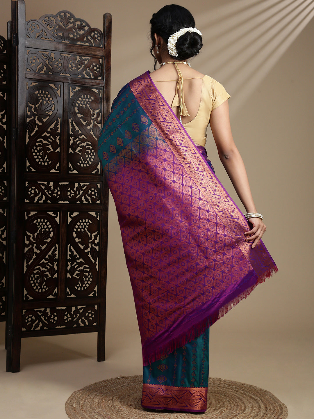 Women Blue Art Silk Saree ASS125