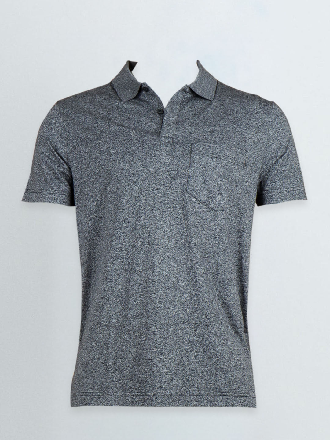 Men TENCEL™ Modal Fibers with Micro technology Polo T-Shirt Black Grindle EMP2