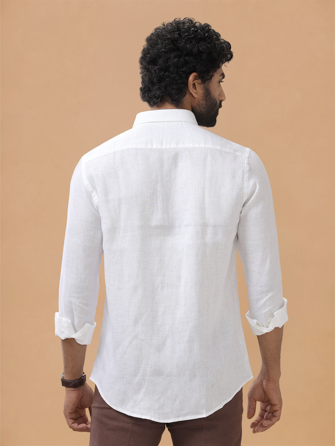 Pure Linen White Shirt – Linen Park 5090 | Fine 70 LEA