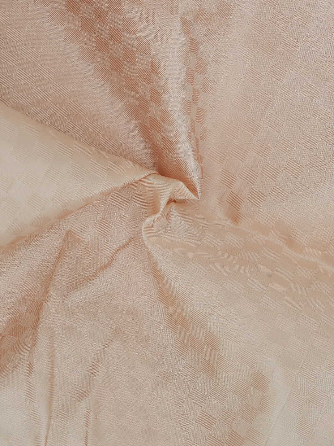 Men Pure Silk Beige Dhoti & Towel Set with 4" inch Silver Jari Border TKC12