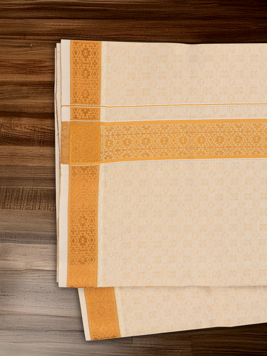 Men Gold Tissue Jacquard Shirting & Dhoti Set Celebrity Elegant CEG01