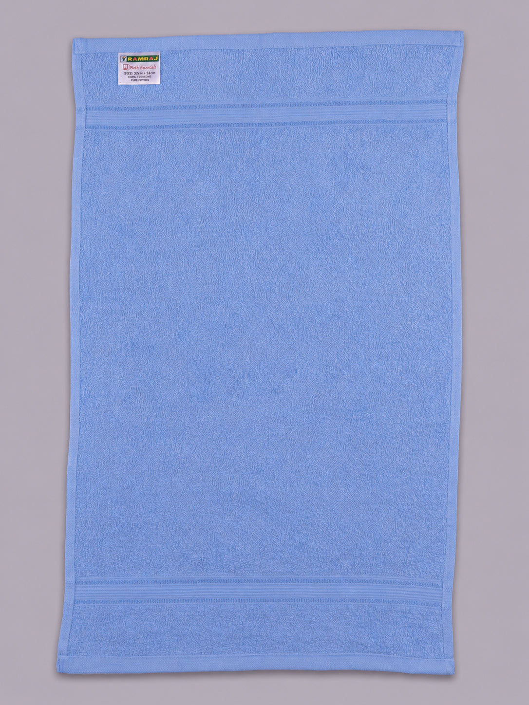 Soft Cotton Deluxe Hand Terry Towel Light Blue HC6 (Pack of 4)