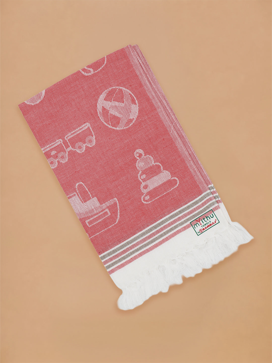 Kids Soft Cotton Printed Hand Towels (Pack of 5)