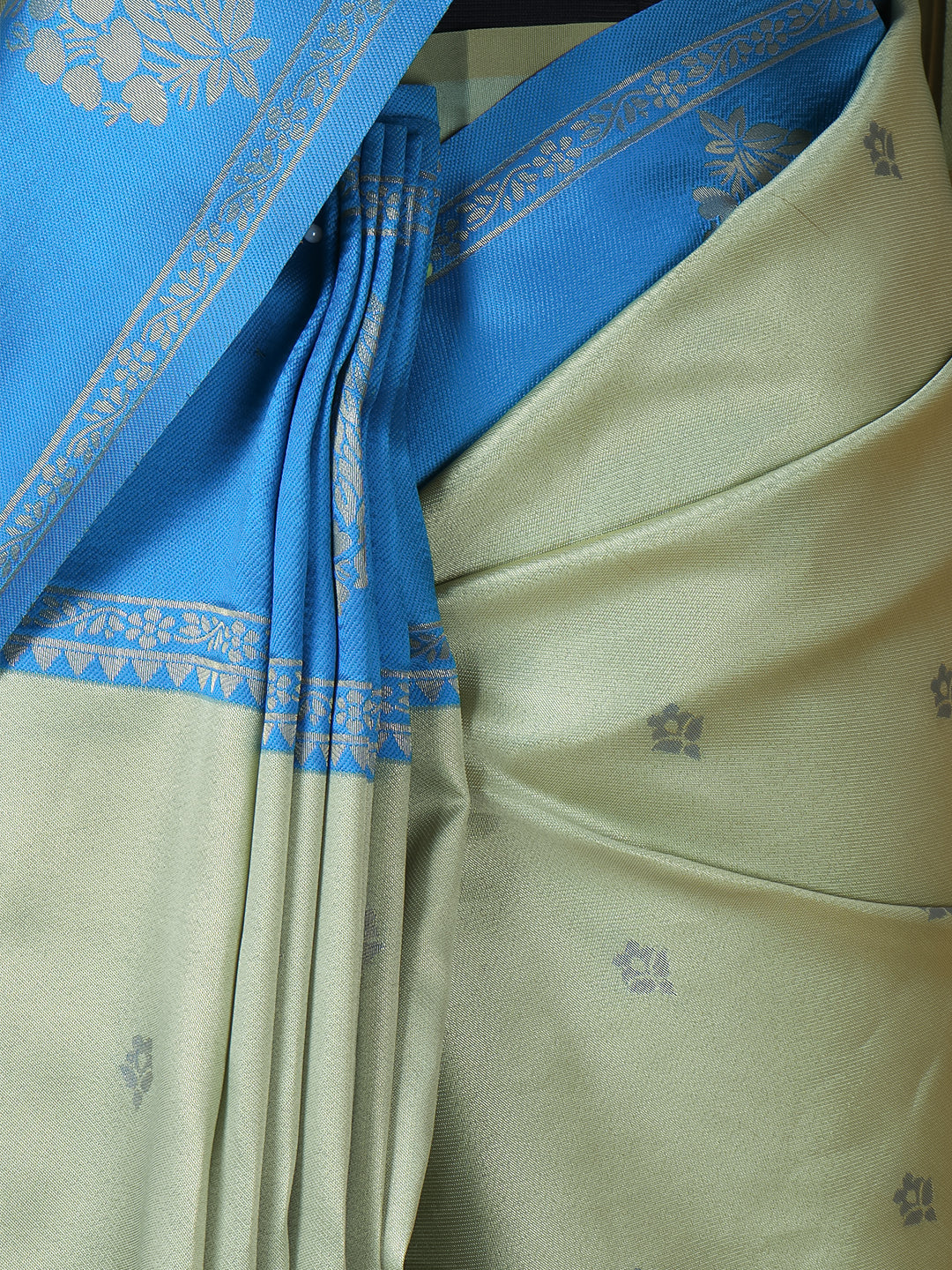 Couple Combo Shirt & Dhoti Set with Saree Moss Green MGD12