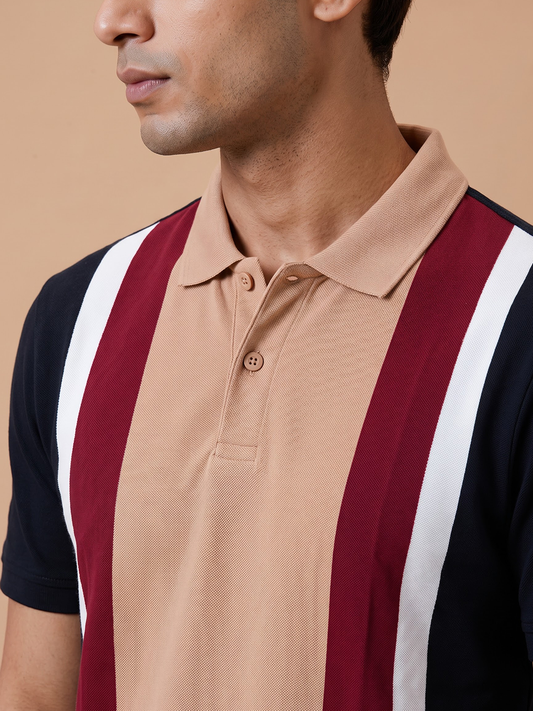 Smart Fit Exclusive Striped Polo T-Shirt Ginger ED19