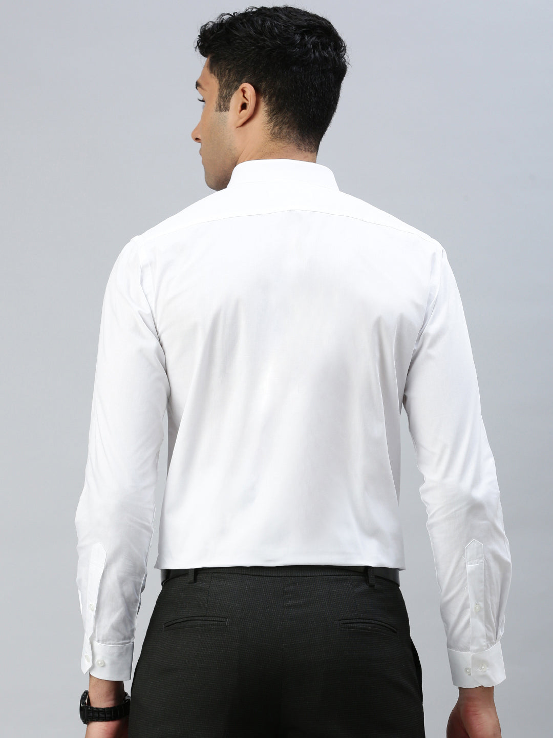 Men 100% Cotton White Shirt_Victory