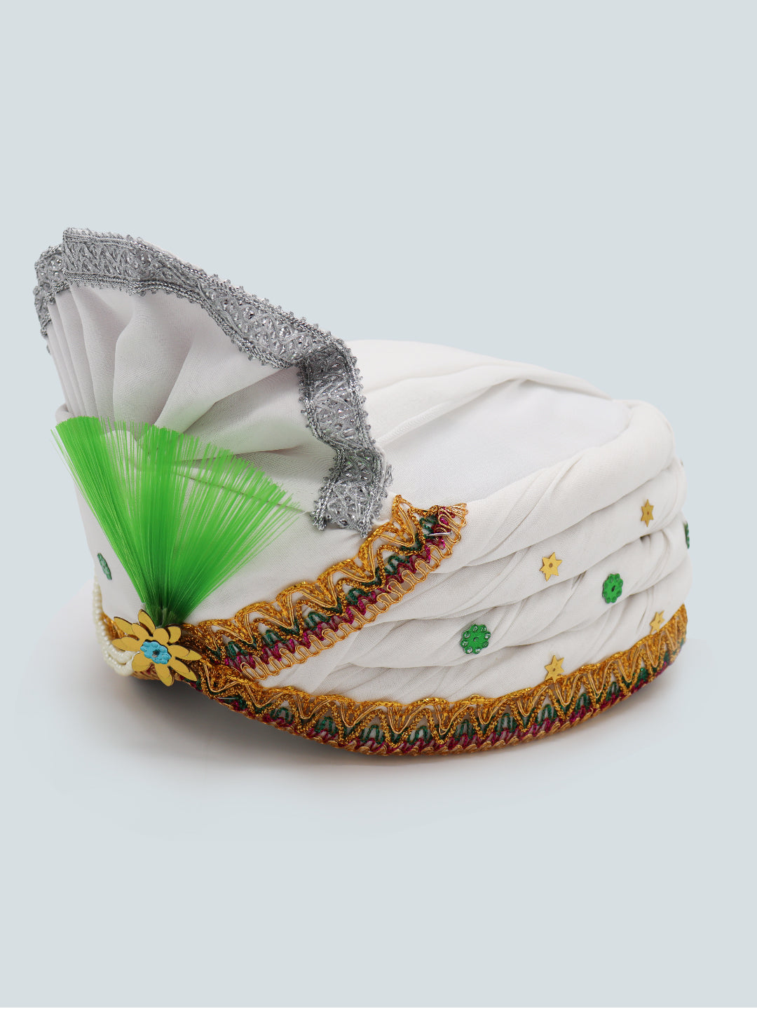 Traditional Silky Style Wedding Turban - 114