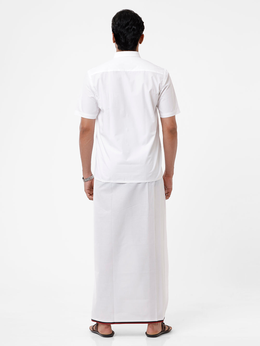 100% Cotton Political Dhoti VIP - DMK -Back view