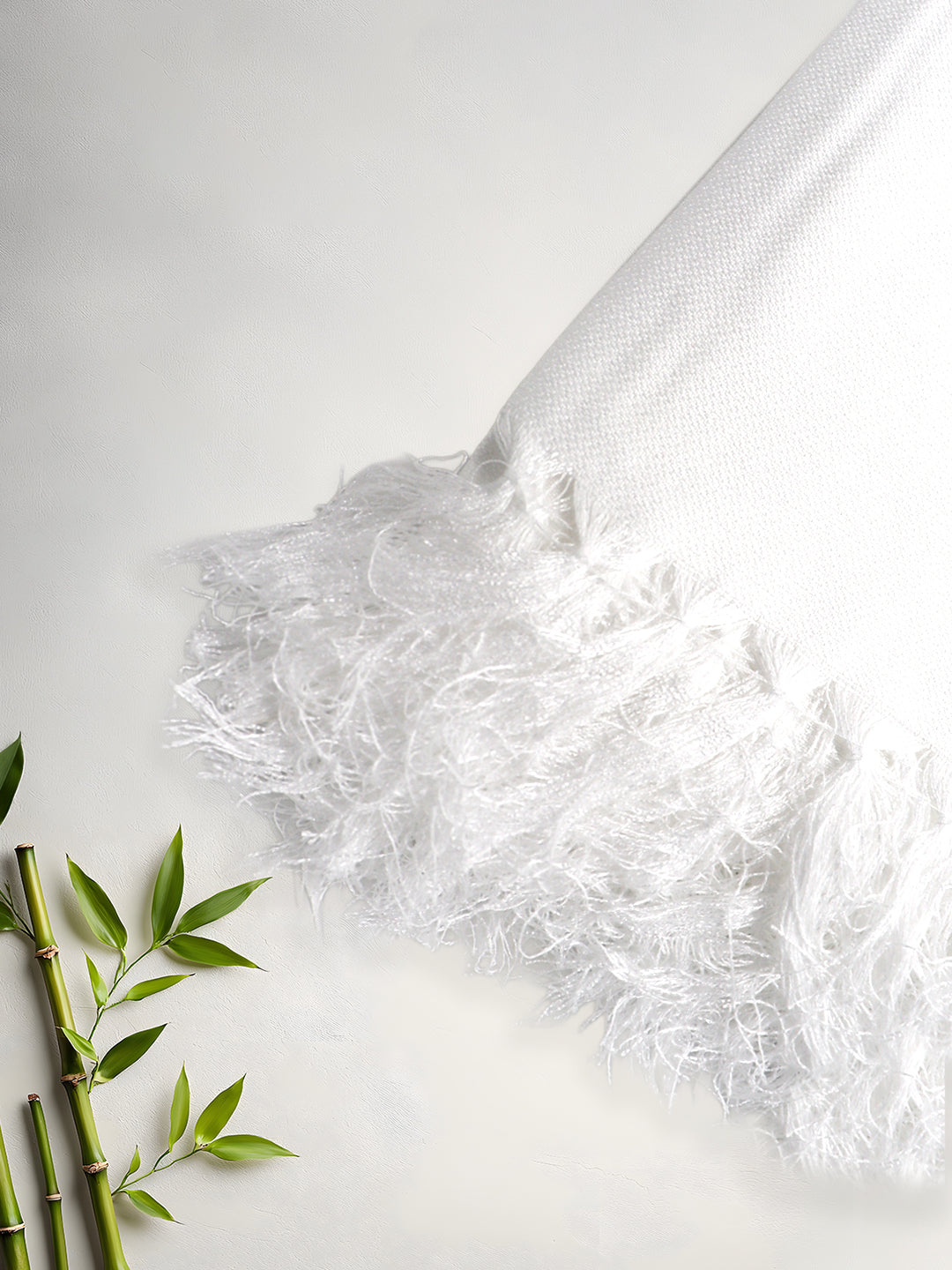 Super Soft & Breathable Bamboo Bath White Towel (0.90m*1.80m)