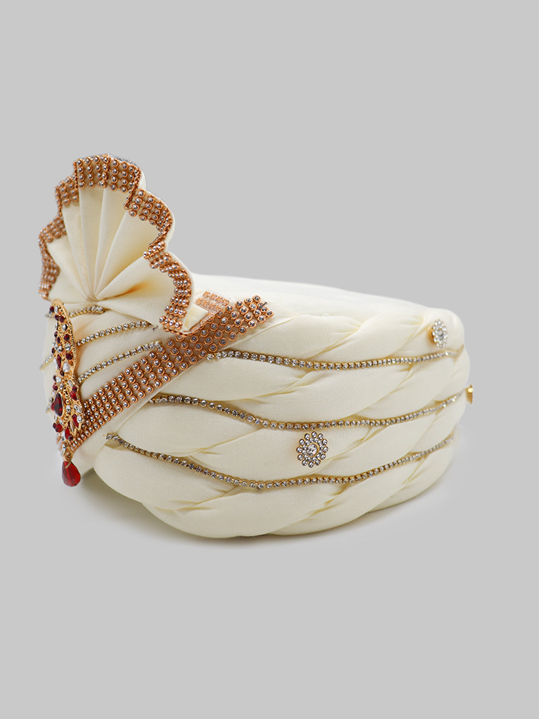 Traditional Silky Style Wedding Turban - 97