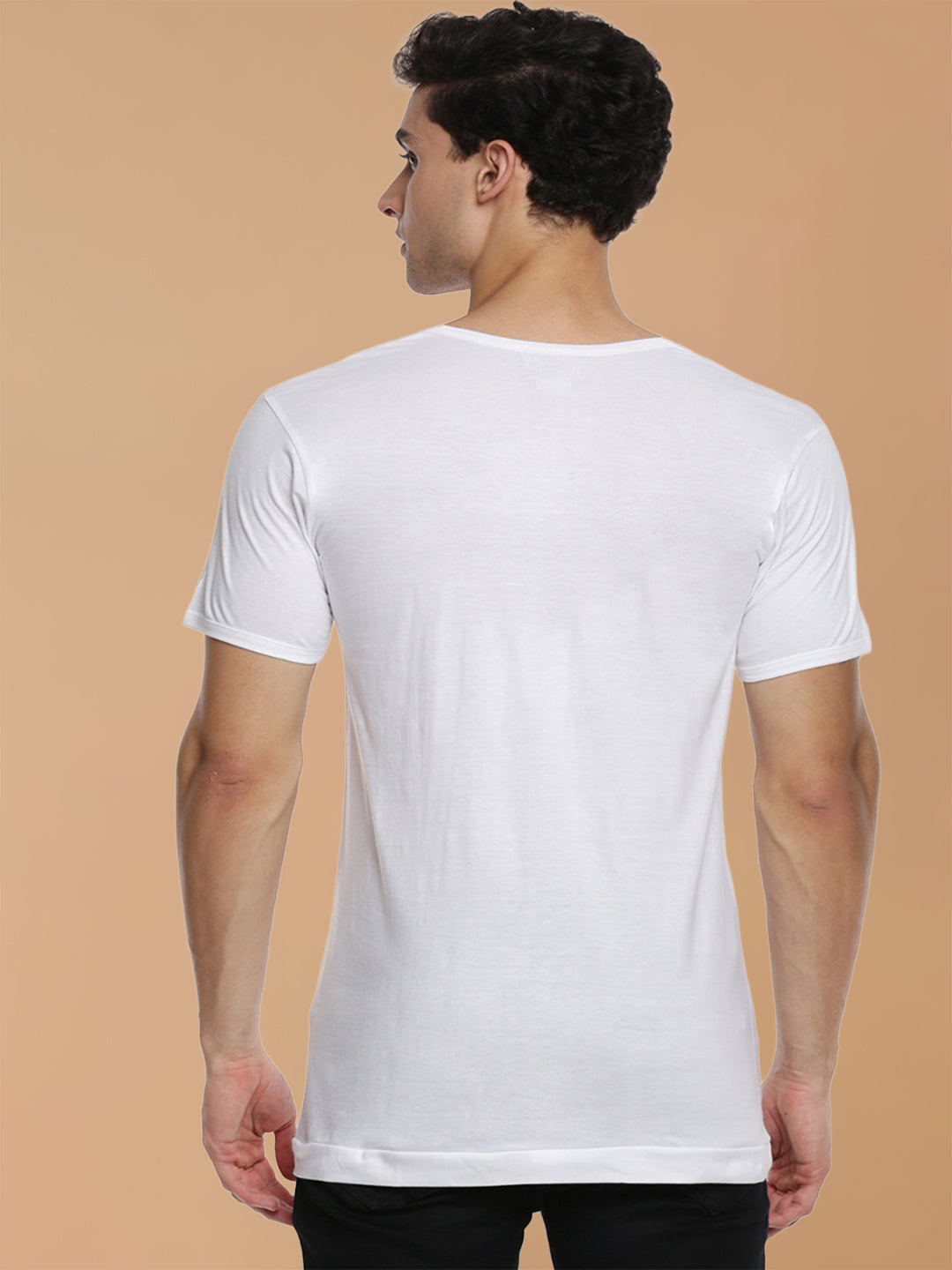 100% Combed Cotton White Vest RNS Sukra (Pack of 2)