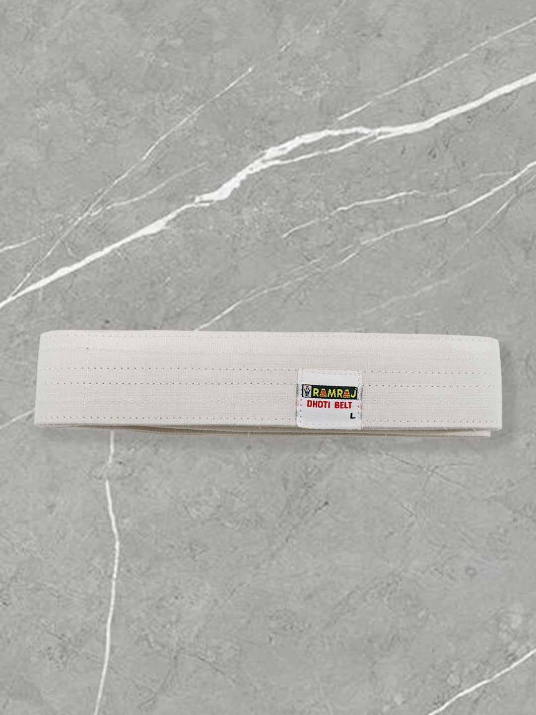 Men Soft & Grip Tissue Silver Dhoti Belt (Pack of 2)