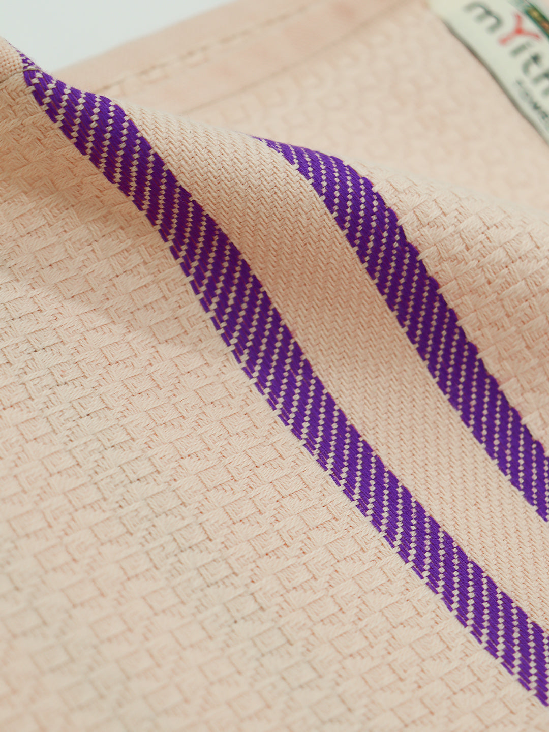 100% Cotton Self Designed Bath Towel Peach Magnus MCB03