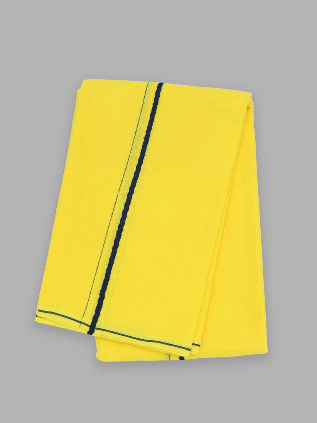 Devotional Yellow Towel with Small Border (Pack of 2)