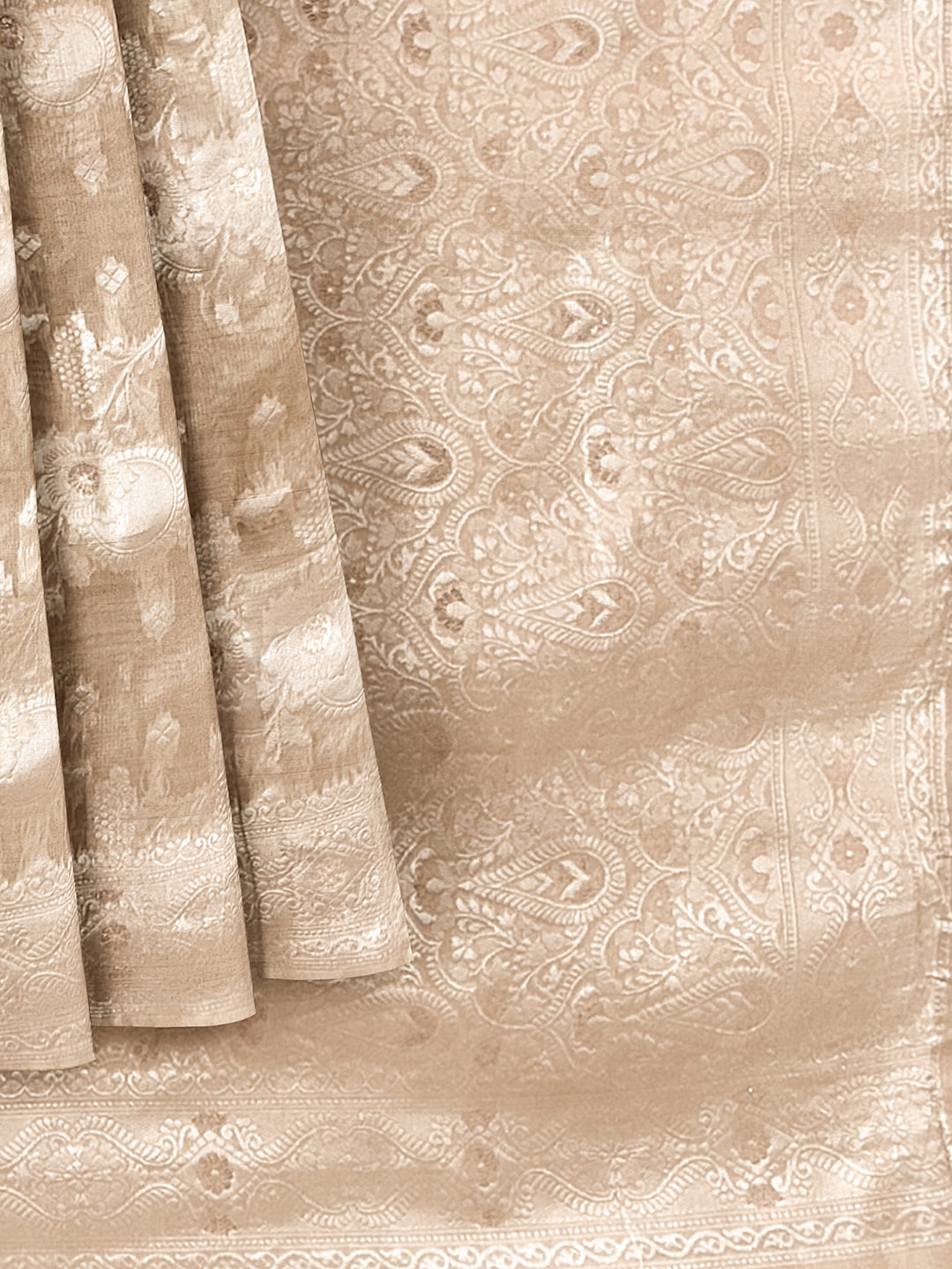 Couple Combo Shirt & Dhoti Set with Saree Gold GD13