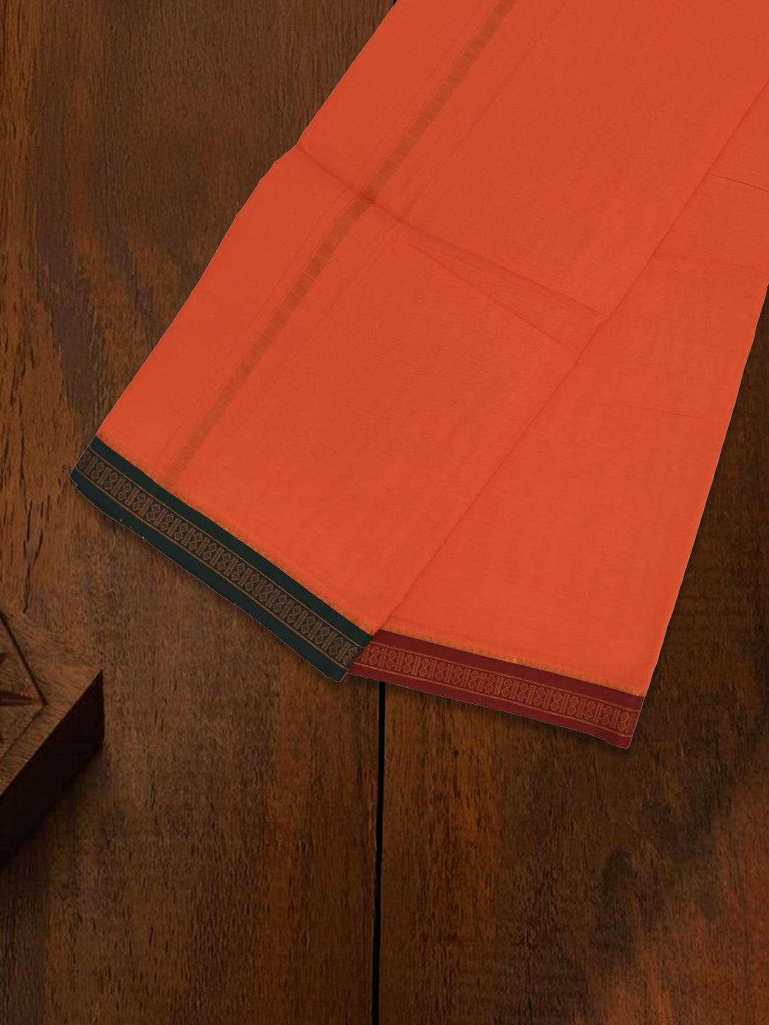 Men Panchakacham with Angavasthram Orange (9+5) Shreeman Pet