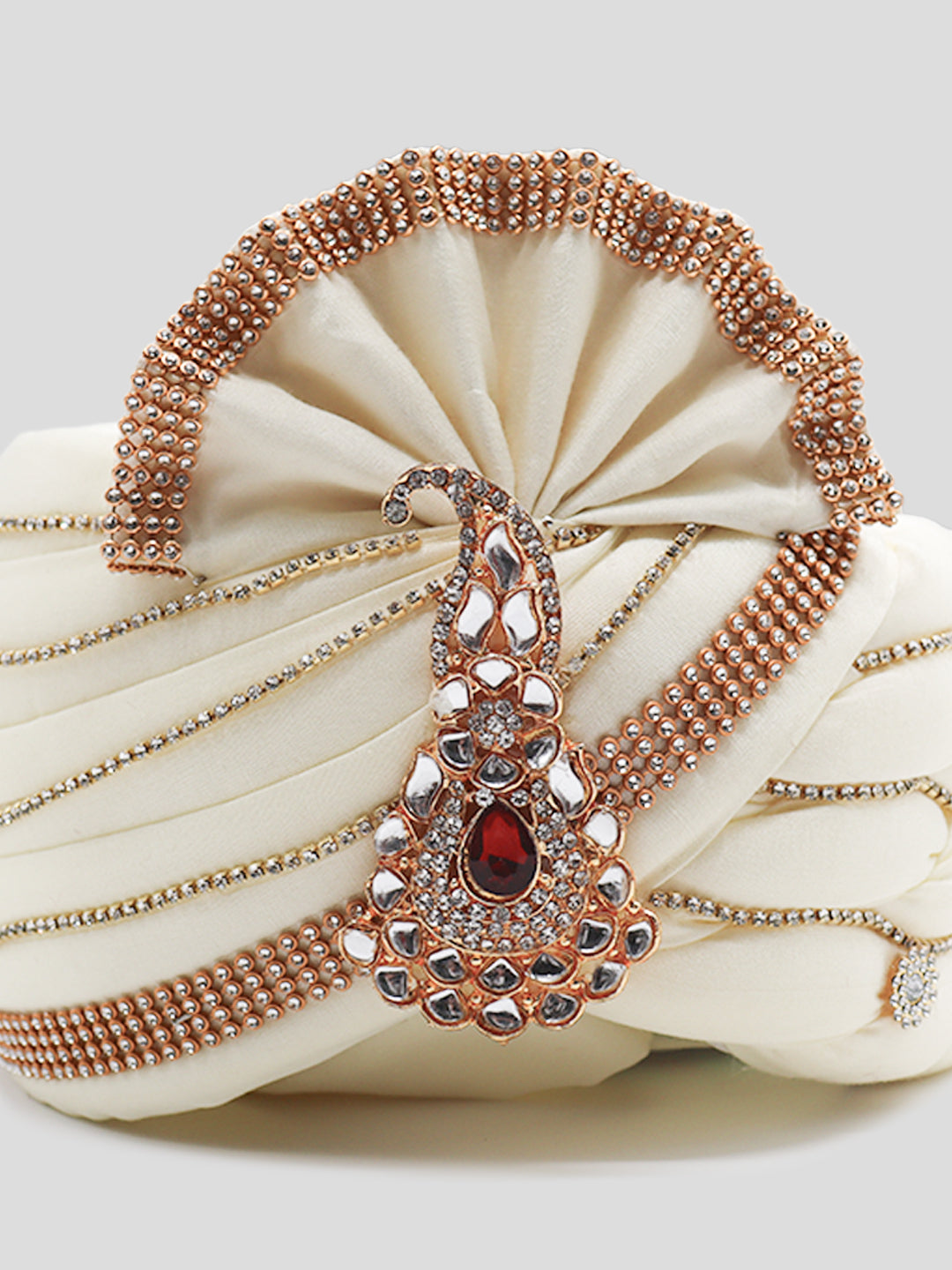 Traditional Silky Style Wedding Turban - 83