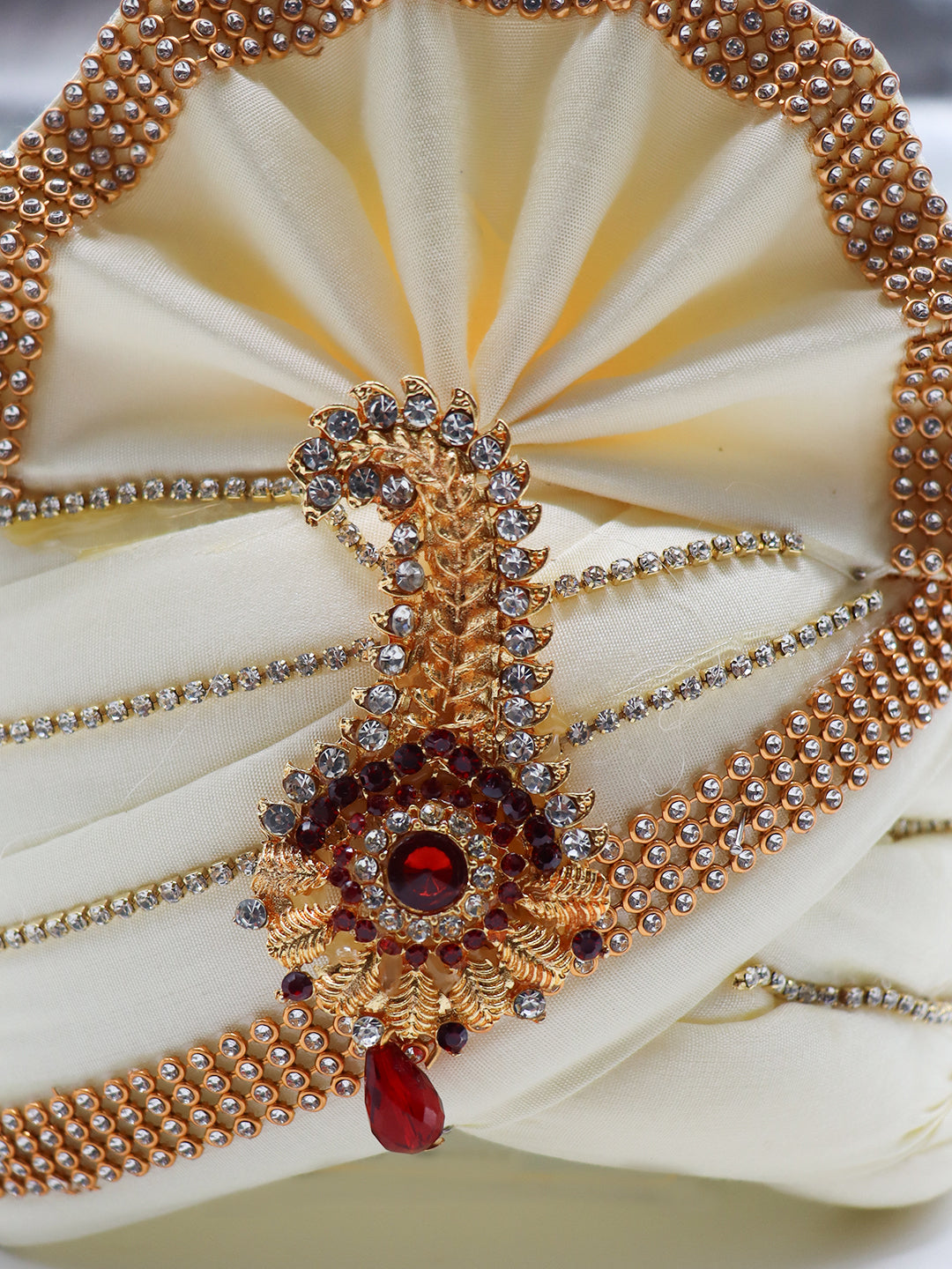 Traditional Silky Style Wedding Turban - 99