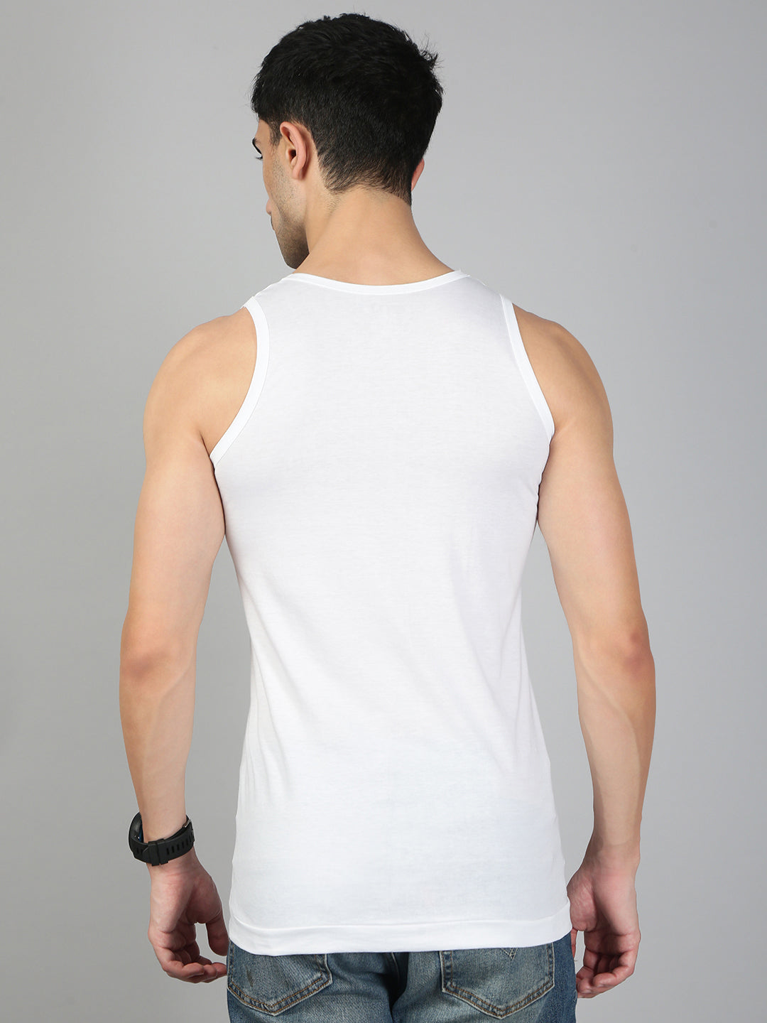 Men TENCEL™ Modal Fiber White vest RN