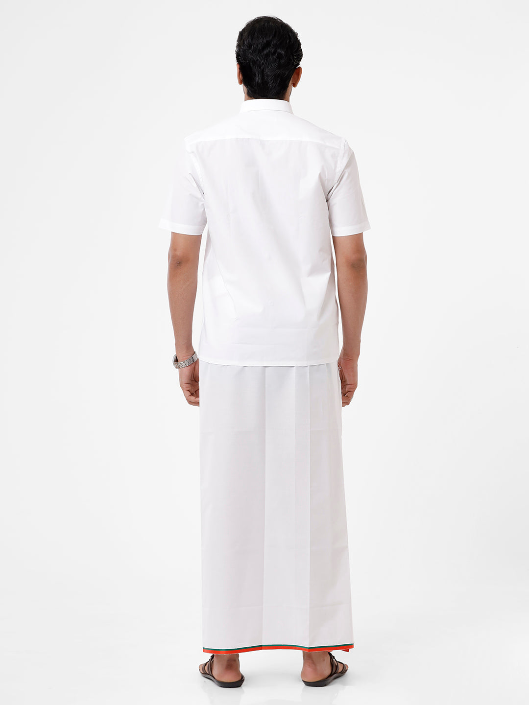 Men 100% Cotton Single Layer Political Dhoti MLA BJP