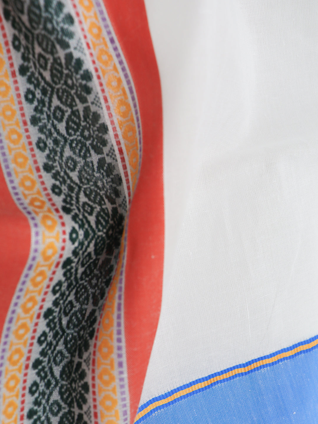 Men Cotton Blue Fancy Border Panchakacham with Angavasthram Keerthisena (9+5) KS02