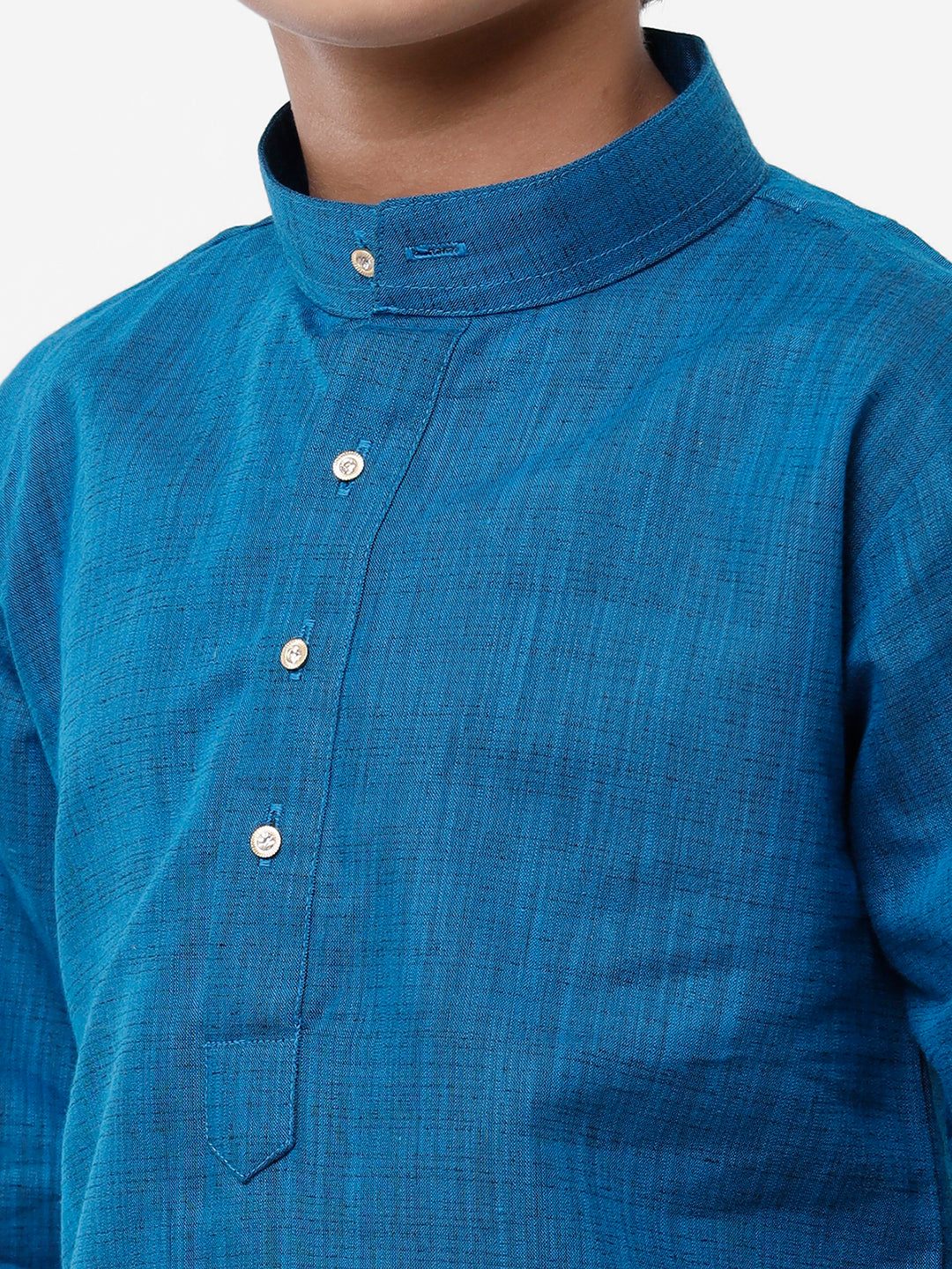 Boys Fantastic Kurta & Cream Dhoti Set Navy FS8-Zoom view
