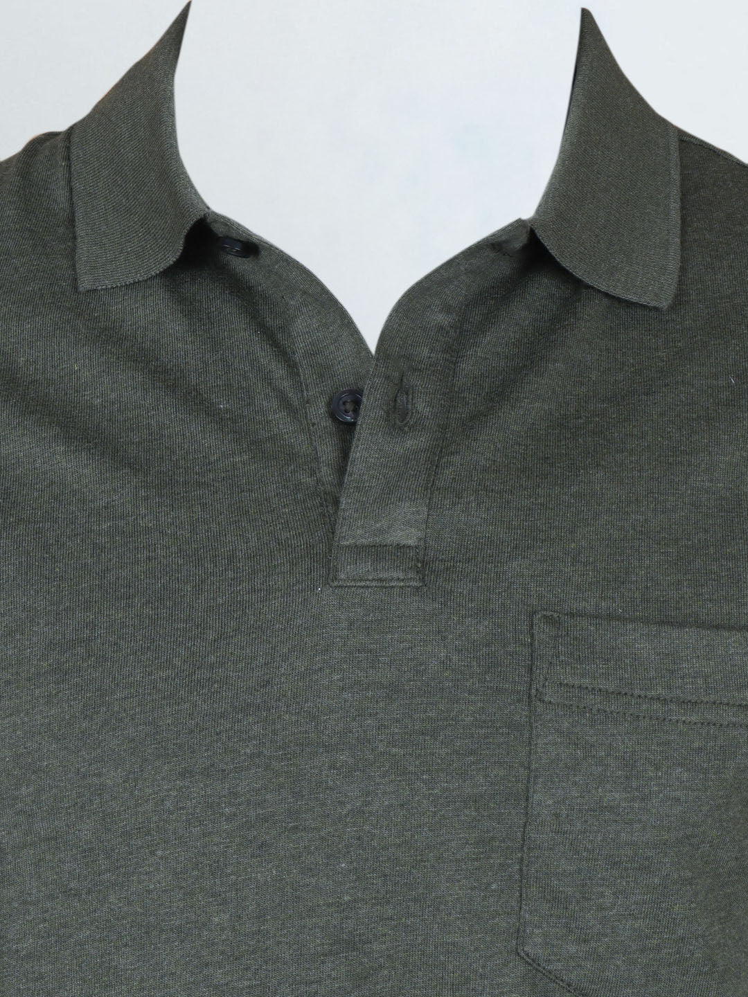 Men TENCEL™ Modal Fibers with Micro technology Polo T-Shirt Heather Green EMP6
