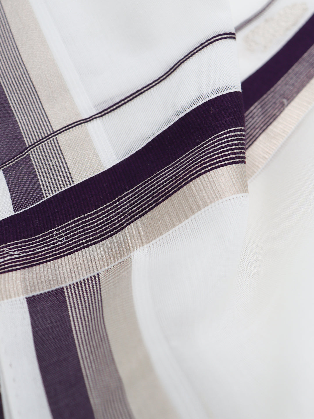 Men Premium Handloom White Dhoti with Fancy Border HLM68