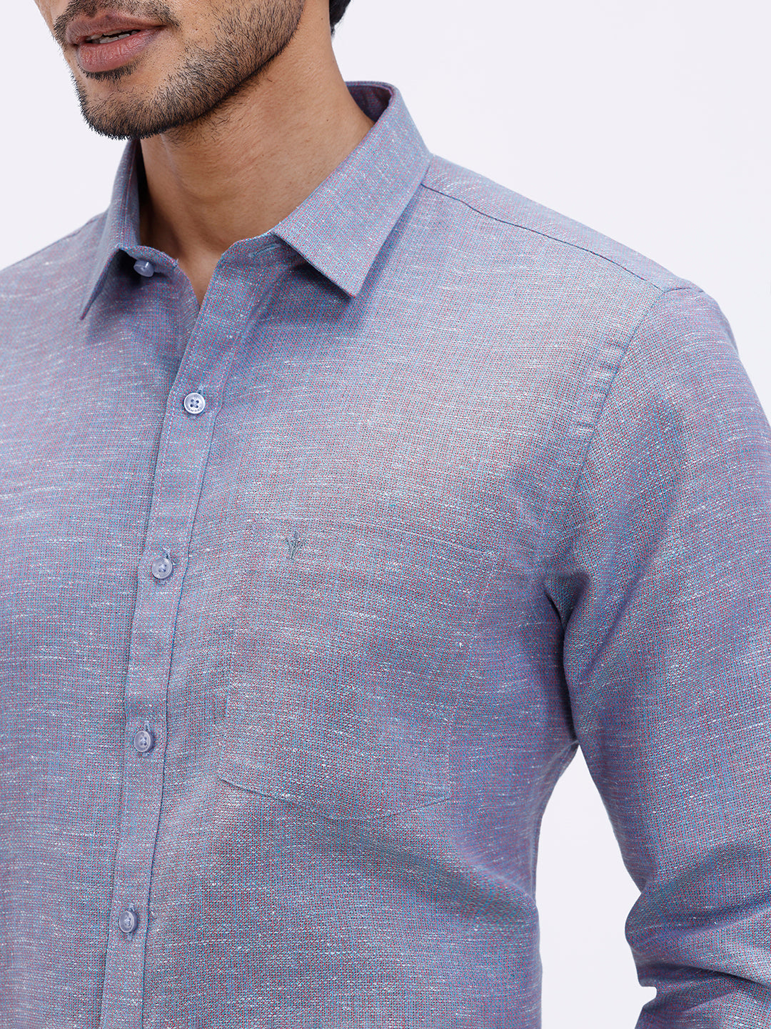 Men Cotton Rich Shirt Greeny Blue Trendy 12 YL13