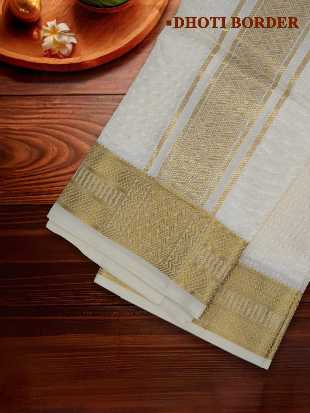 Men Art Silk Dhoti & Shirting Set Sandal Subakalyan (2 in 1) SK04