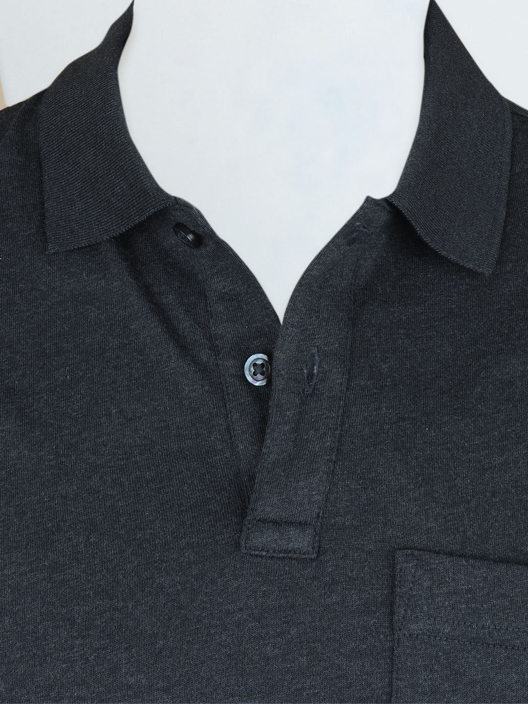 Men TENCEL™ Modal Fibers with Micro technology Polo T-Shirt Charcoal EMP5