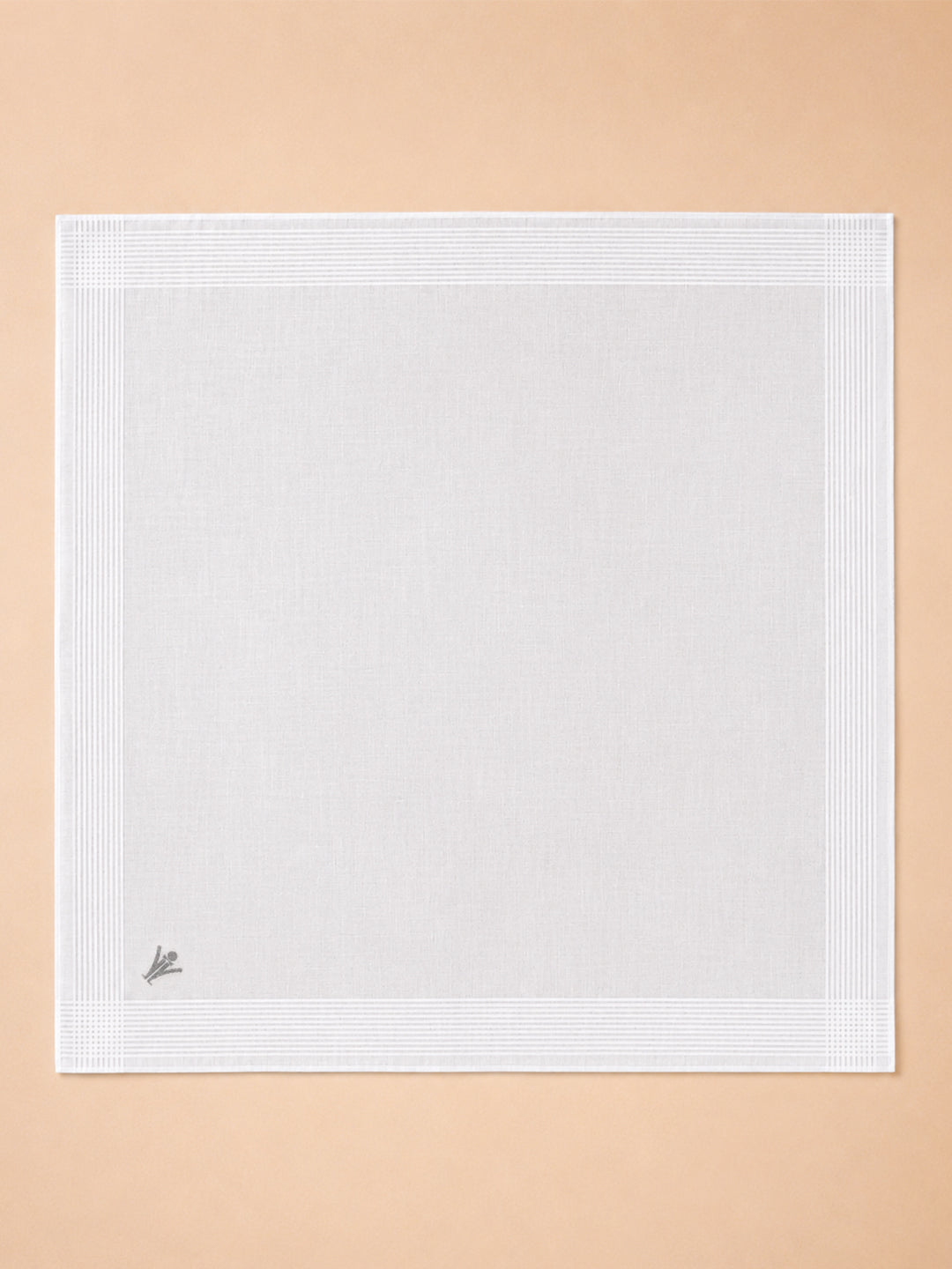 Cotton White Hand Kerchief (Pack of 3)