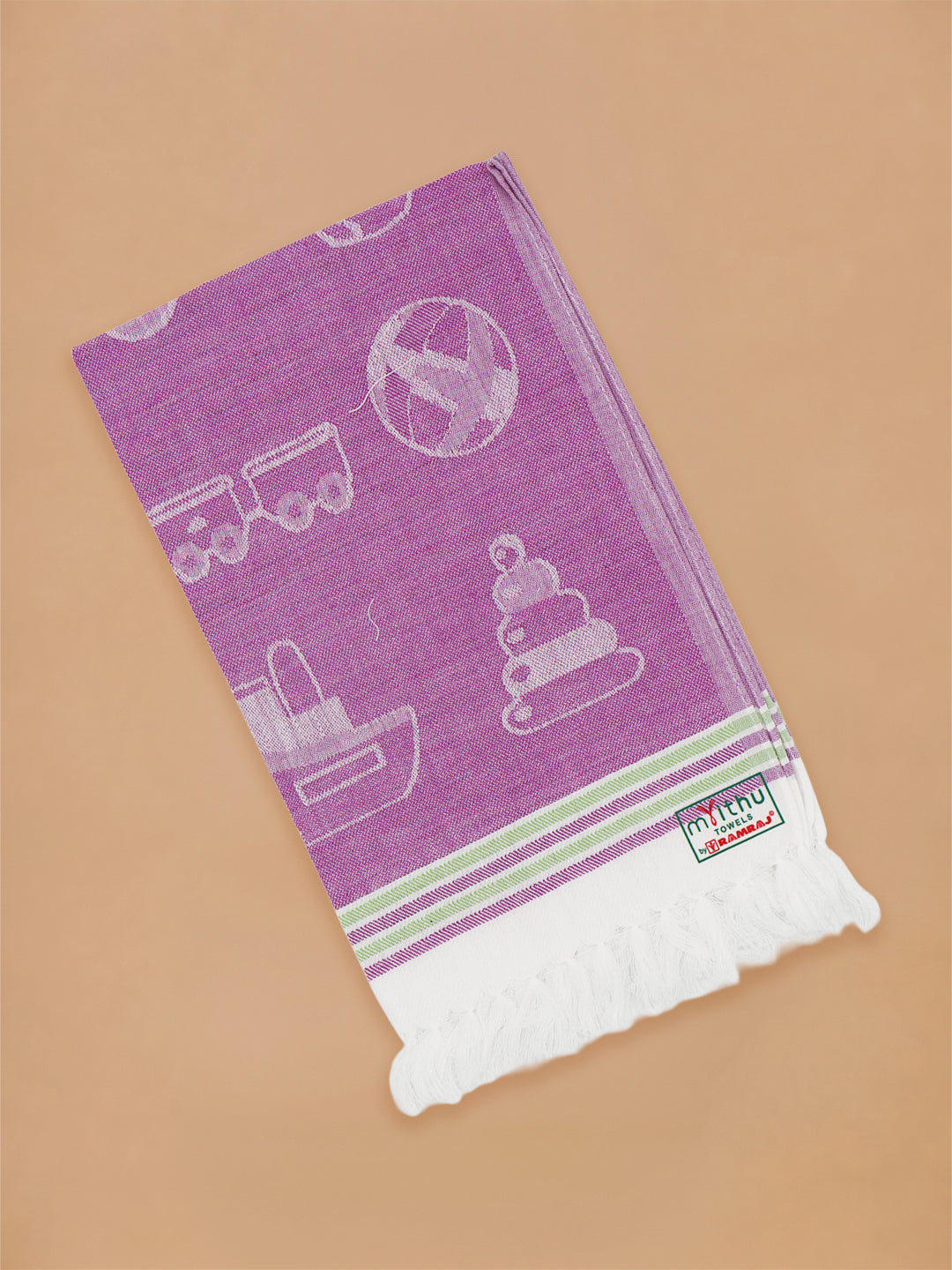 Kids Soft Cotton Printed Hand Towels (Pack of 5)