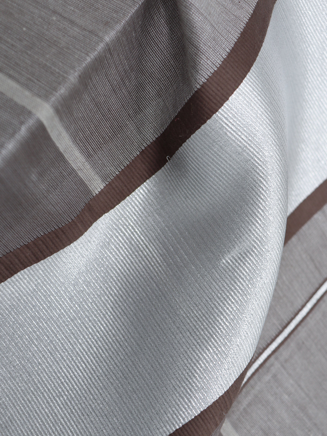 Men Tissue Silver Jari Border Panchakacham with Angavasthram Set (9+5) Gangotri GGC02