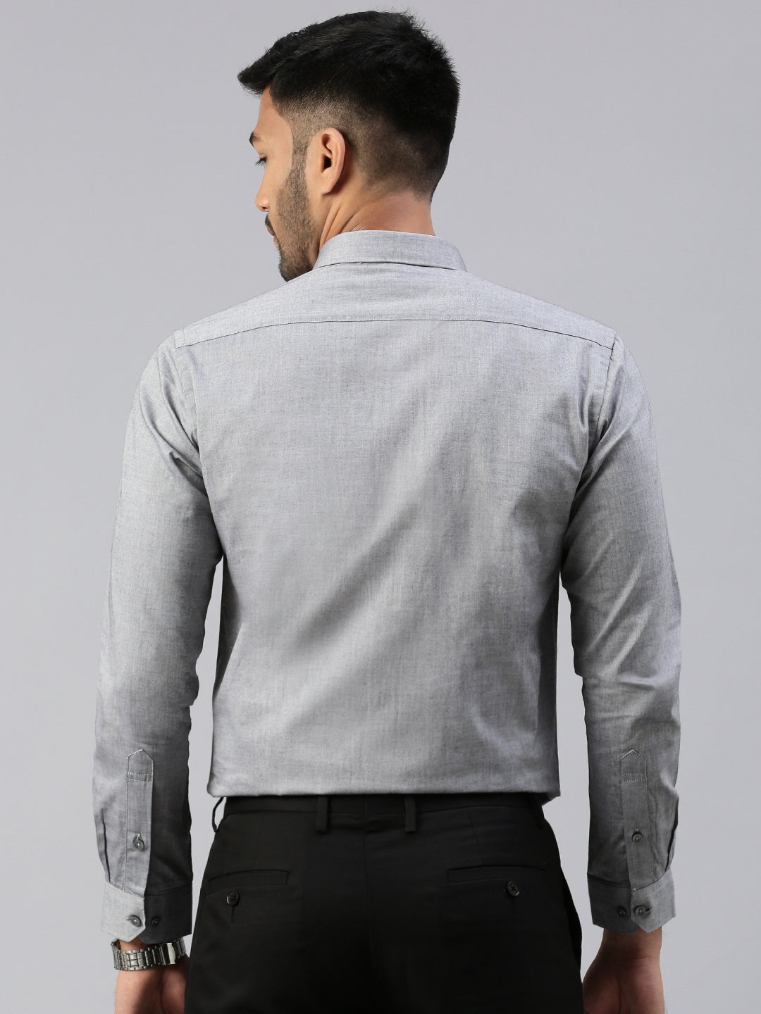 Men 100% Cotton Smart Fit Shirt Grey CL6 GD3
