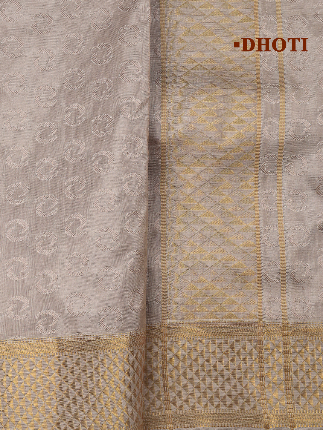 Men Art Silk Wedding Shirting Dhoti & Towel Set S.Stone Touch Tone TT29