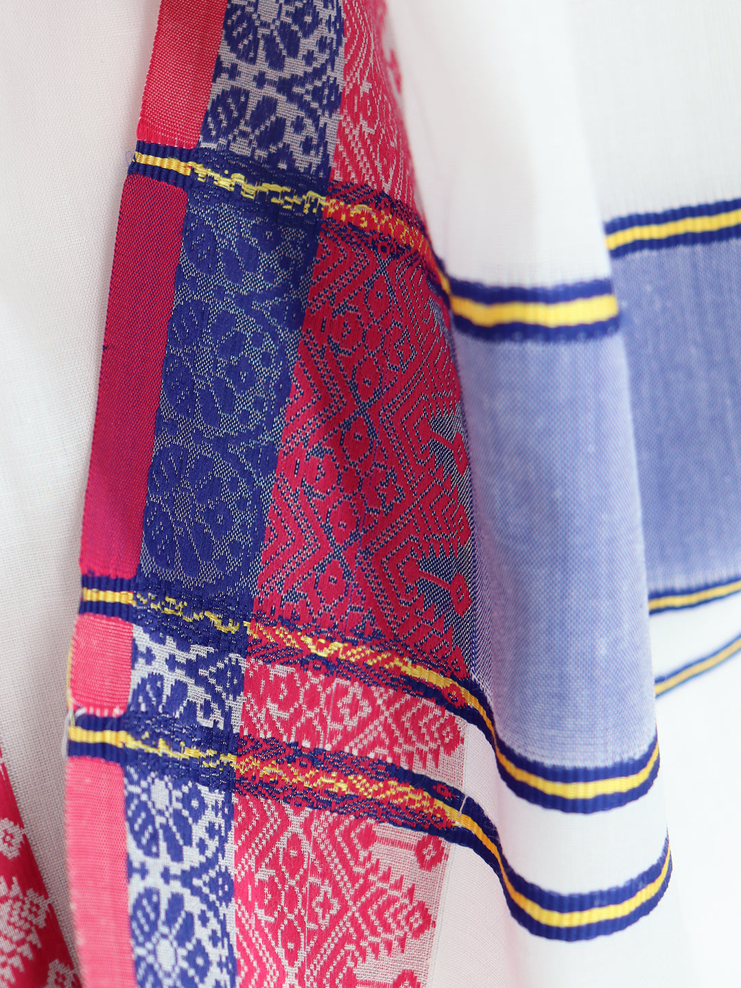 Men Cotton Navy Fancy Border Panchakacham with Angavasthram Keerthisena (9+5) KS04