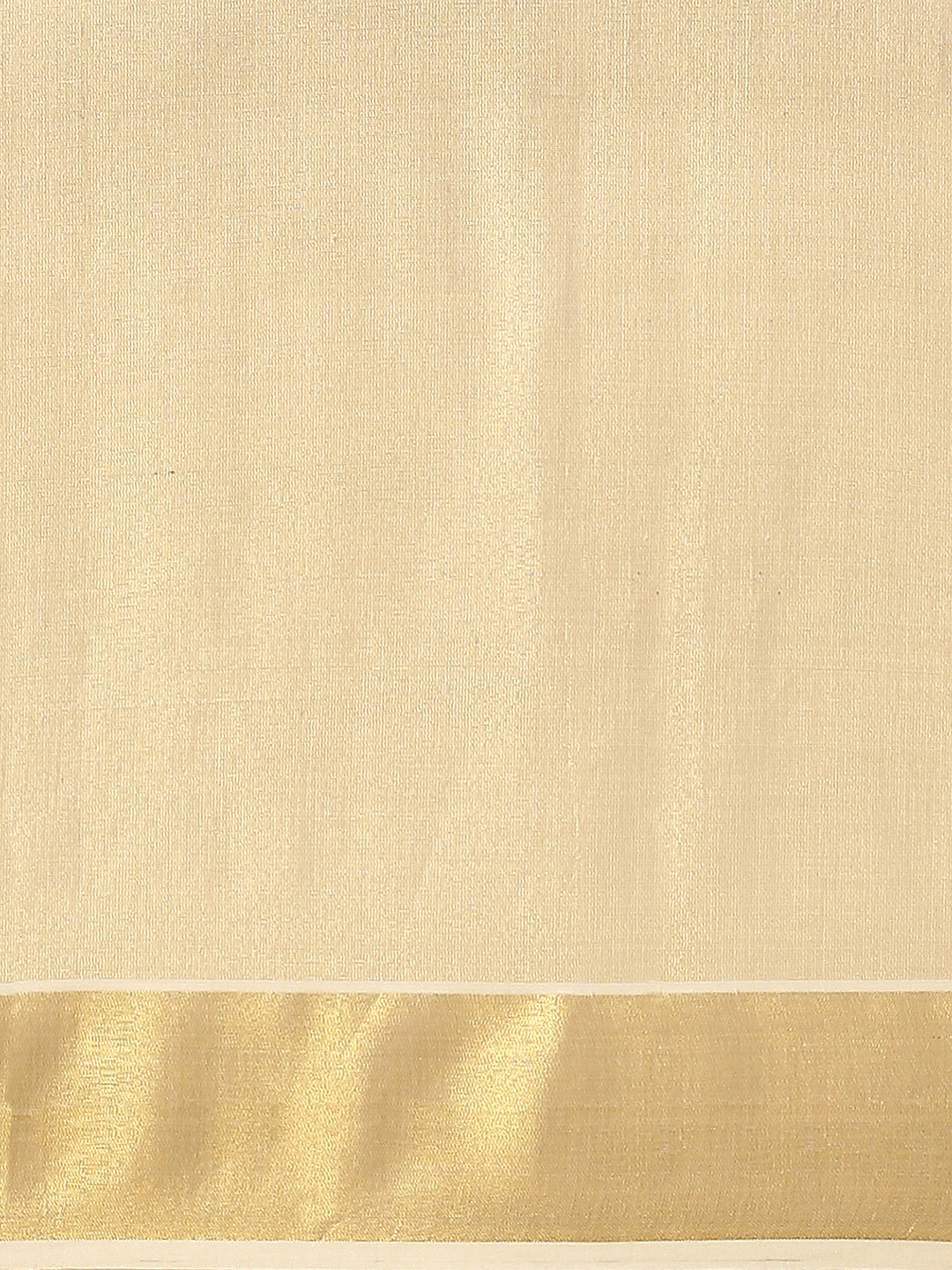 Women Kerala Tissue Gold Plain Saree KS219