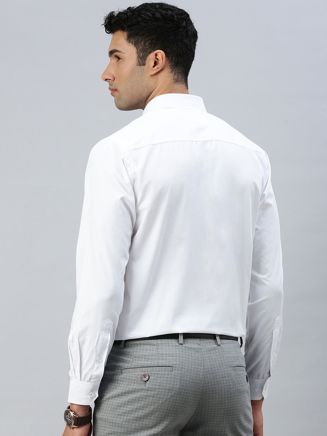 Men Cotton Rich White Shirt Wewin New