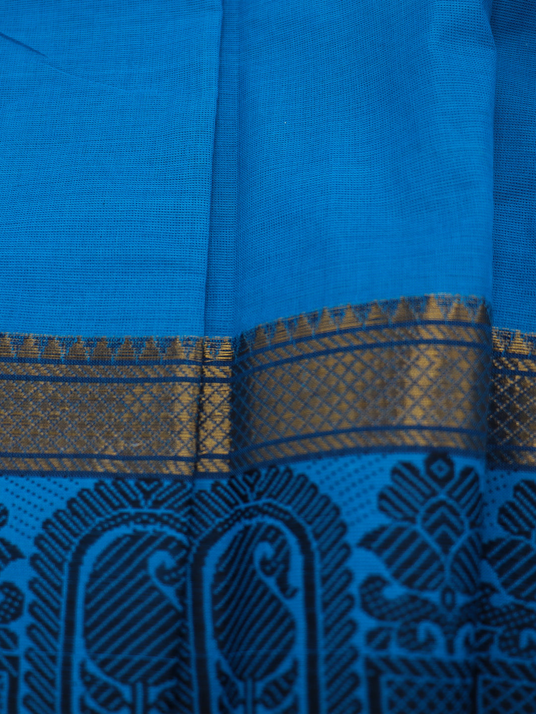 Women Blue Pure Chettinad Cotton Saree PCS235