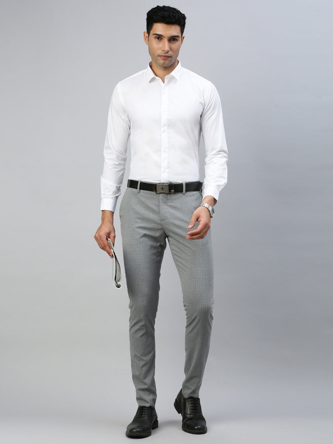 Mens Cotton Smart Fit White Shirt Full Sleeves Without Pocket