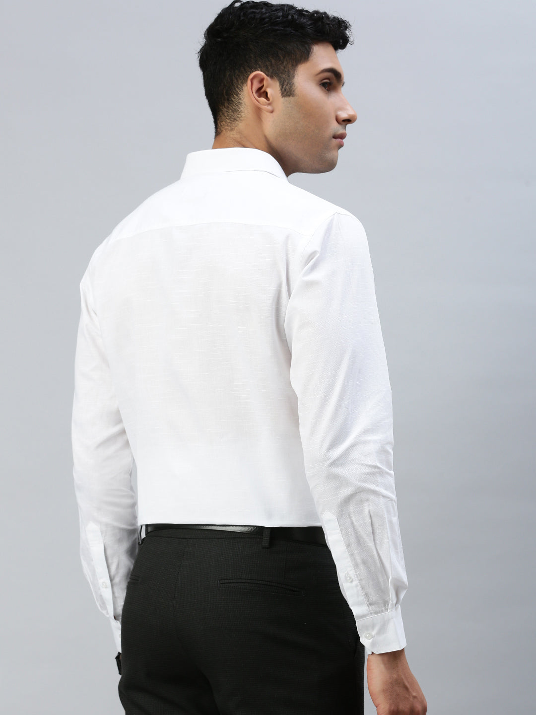 Men 100% Cotton Shirt Celebrity White 32